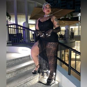 Black Lace Elegant Dress